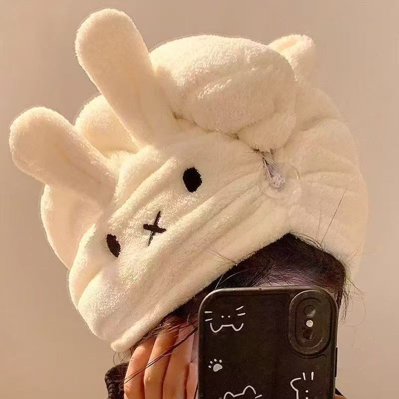 Hair Care In Japan - Cute Rabbit Ear Hat Miffy Dry