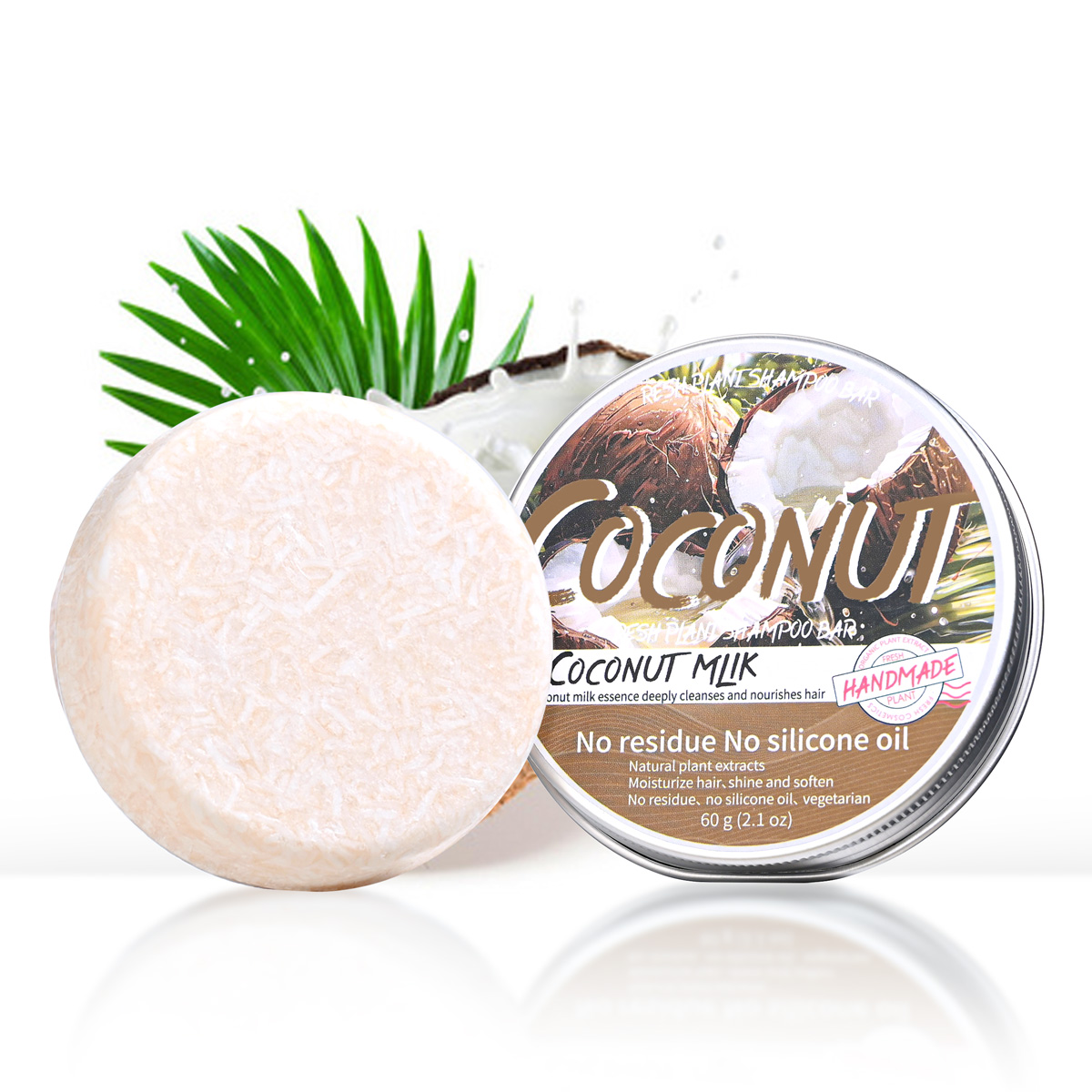 Hair Care Olive Oil - LH+60g Solid Coconut Shampoo with Coconut