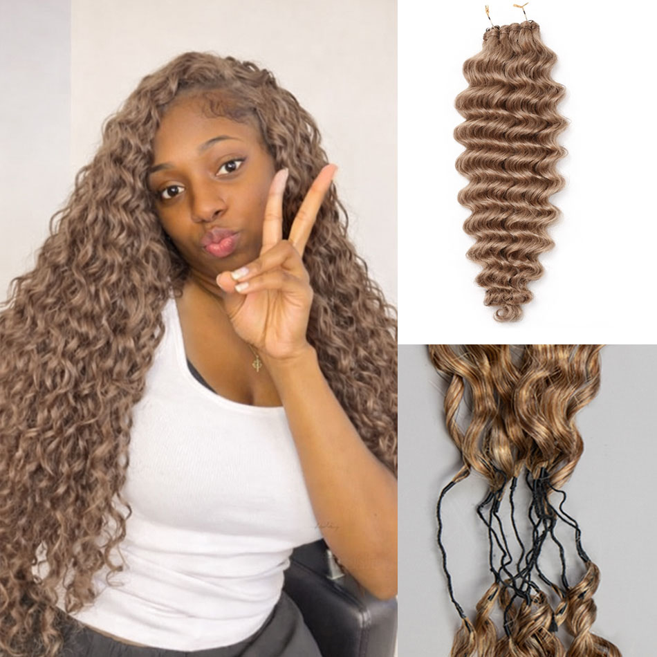 Honey Brown Feather Crochet Hu - Hair Care Honey 评论和价格