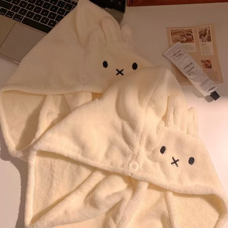 Cute Rabbit Ear Hat Miffy Dry  - Hair Care In Japan 评论和价格