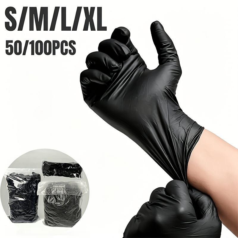 Black Disposable Nitrile Glove - Hair Care Works 评论和价格