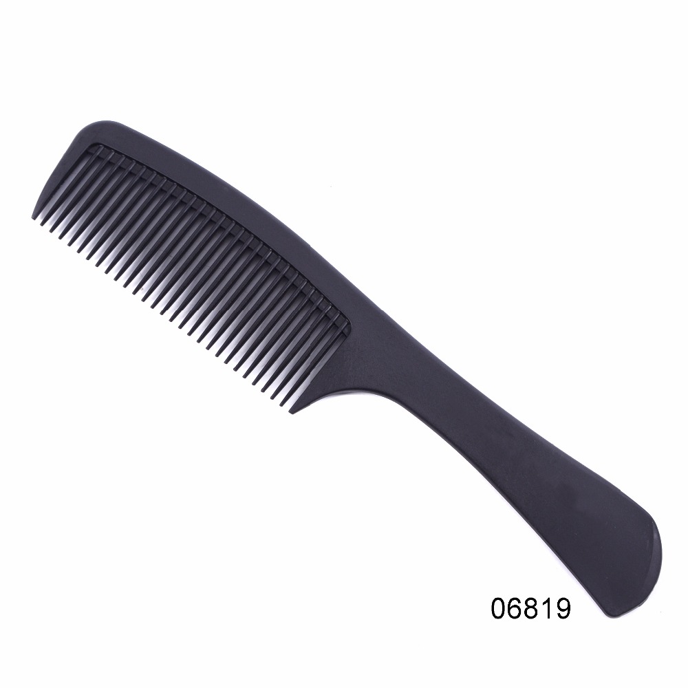 1PCS Teeth Black Plastic Heat- - Detangling Wide Comb 评论和价格