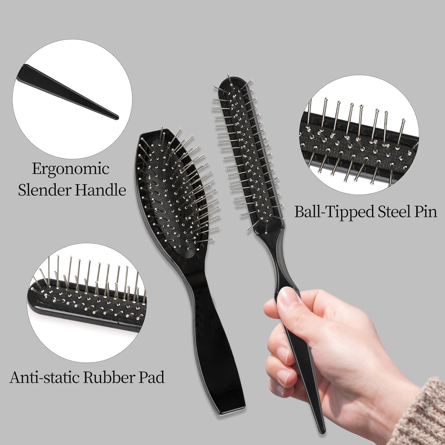 Wig Brush Set,  Loop Wig Brush - Detangling Wide Comb 评论和价格