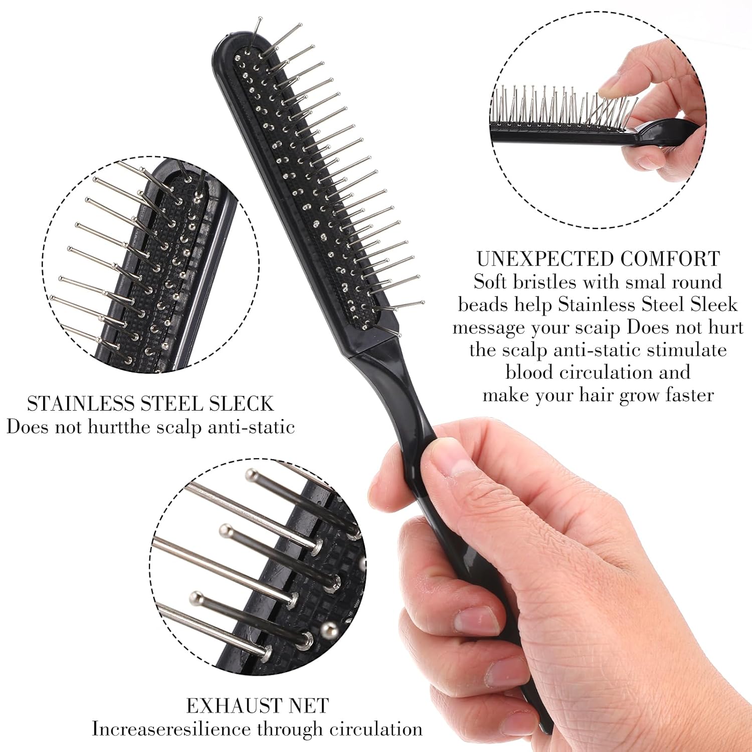 Wig Brush Set,  Loop Wig Brush - Detangling Wide Comb 评论和价格