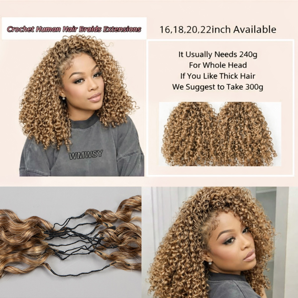 15A Small Spirals Curly Honey  - Hair Care Honey 评论和价格