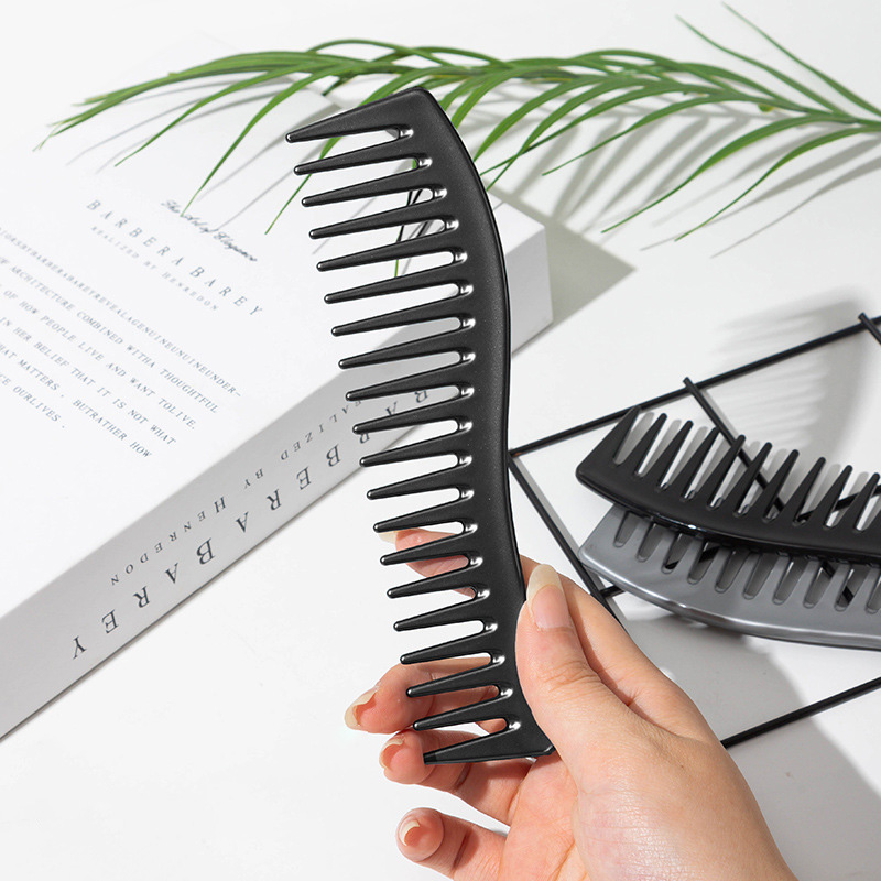 Curved Shark Tooth Wide Tooth  - Detangling Wide Comb 评论和价格