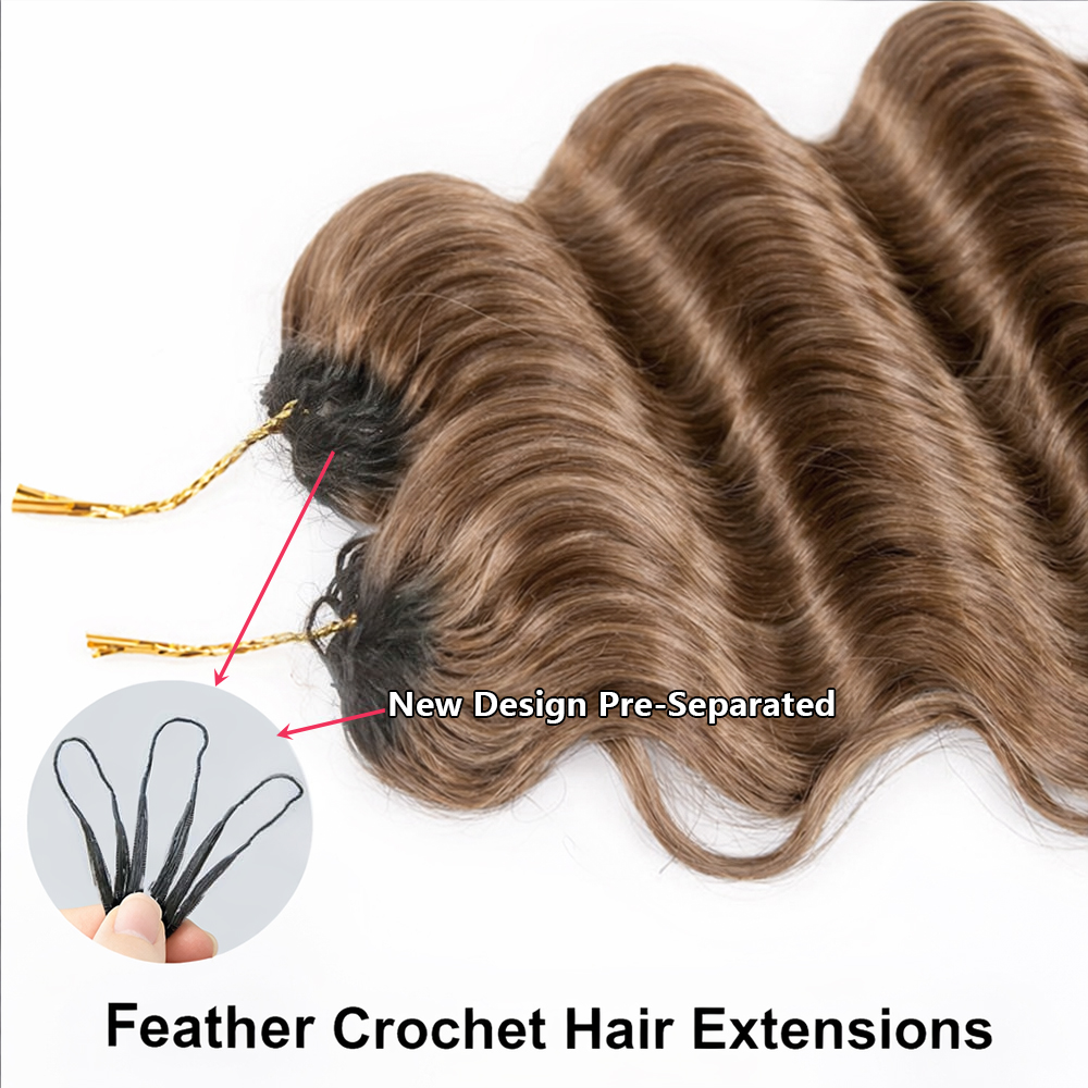 Honey Brown Deep Wave Crochet  - Hair Care Honey 评论和价格